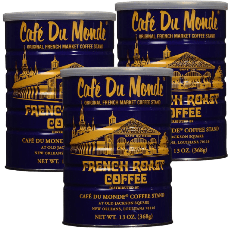 Cafe Du Monde French Roast Dark Coffee 13 Ounce Pack of 3