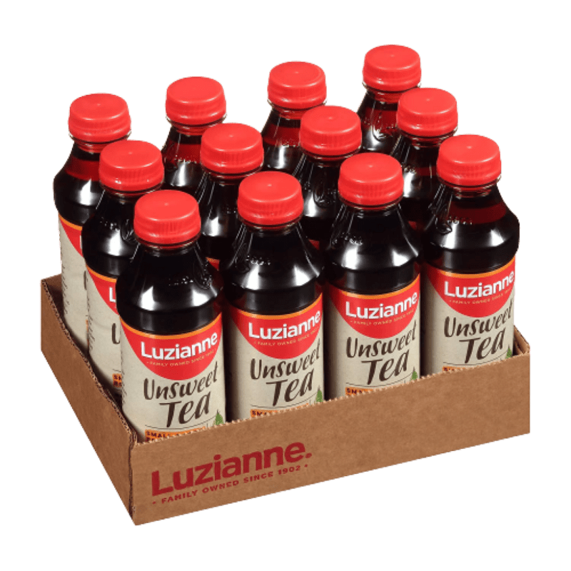 Luzianne Ready-to-Drink Unsweet Tea 18.5 fl oz — 12 Bottles