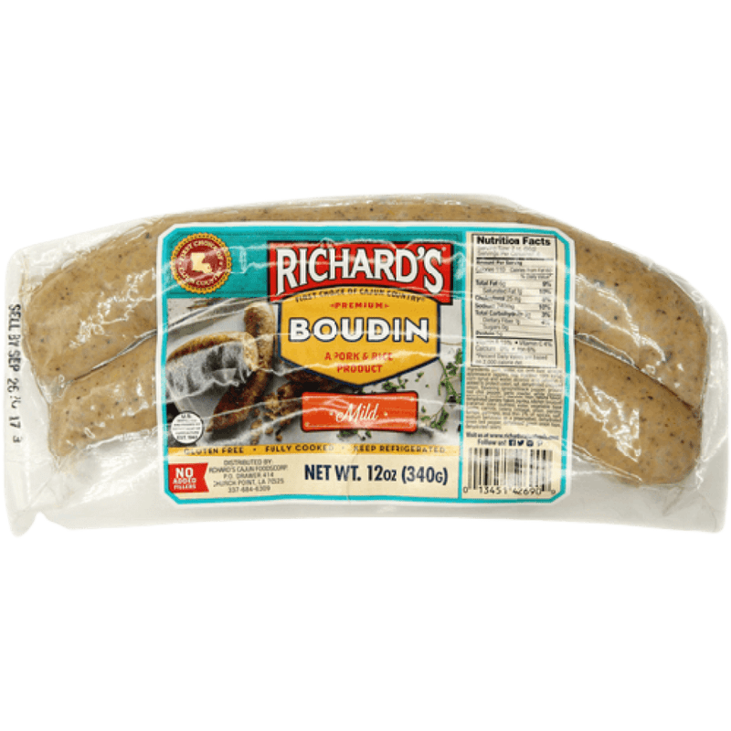 Richard's Premium Pork Boudin 12 oz Link