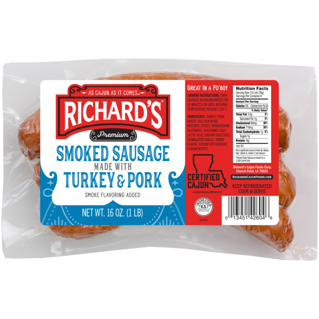 Richard's Smoked Turkey & Pork Sausage, 1 lb
