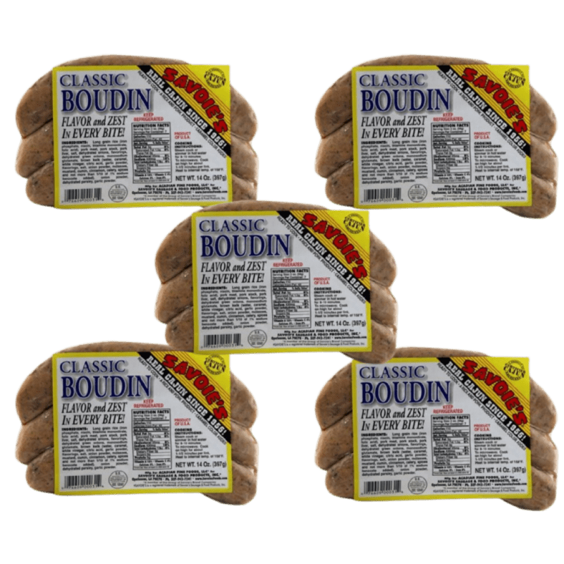 Savoie's Classic Pork Boudin Links — 14 oz (Pack of 5)