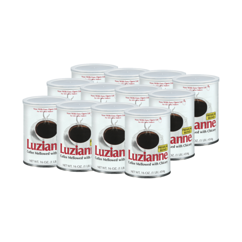 Luzianne Premium Blend Coffee & Chicory 16 oz (12 pack)