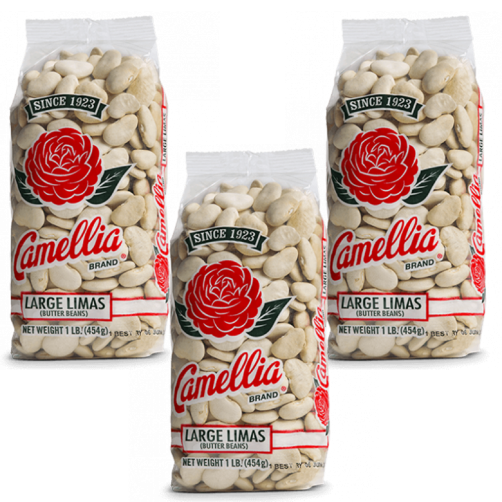 Camellia Large Dry Lima Beans, 1 lb (3-Pack)