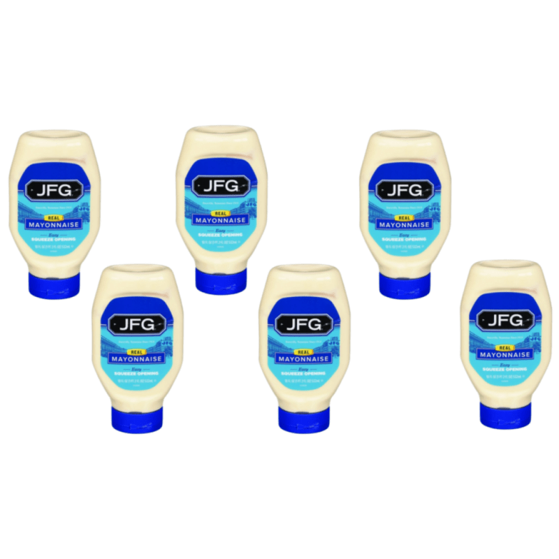 JFG Mayonnaise Squeeze 18 oz - Pack of 6