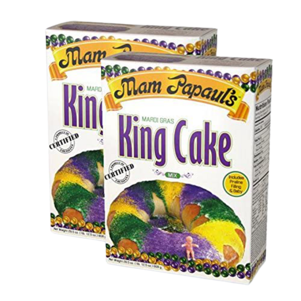 Mam Papauls Mardi Gras King Cake Mix Pack of 2