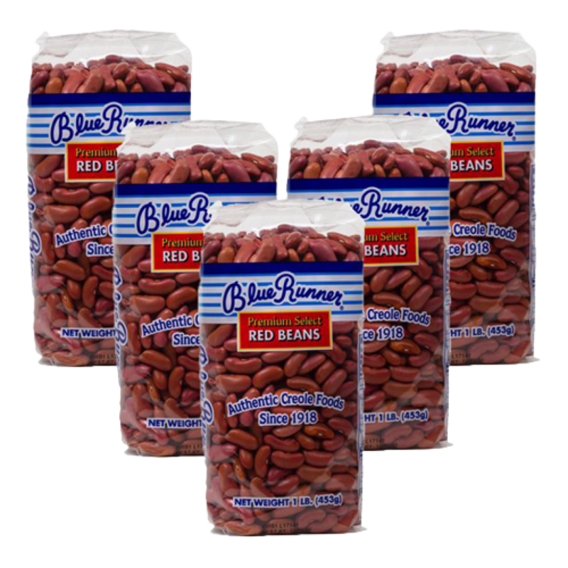 Blue Runner Dry Red Beans 1 lb - Pack of 5