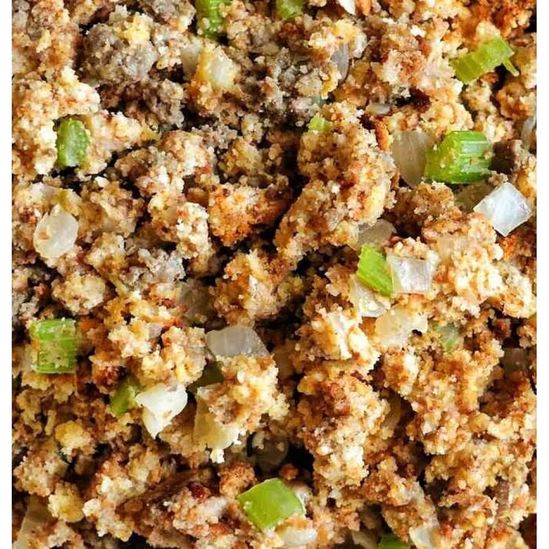 Creole Pork and Cornbread Dressing