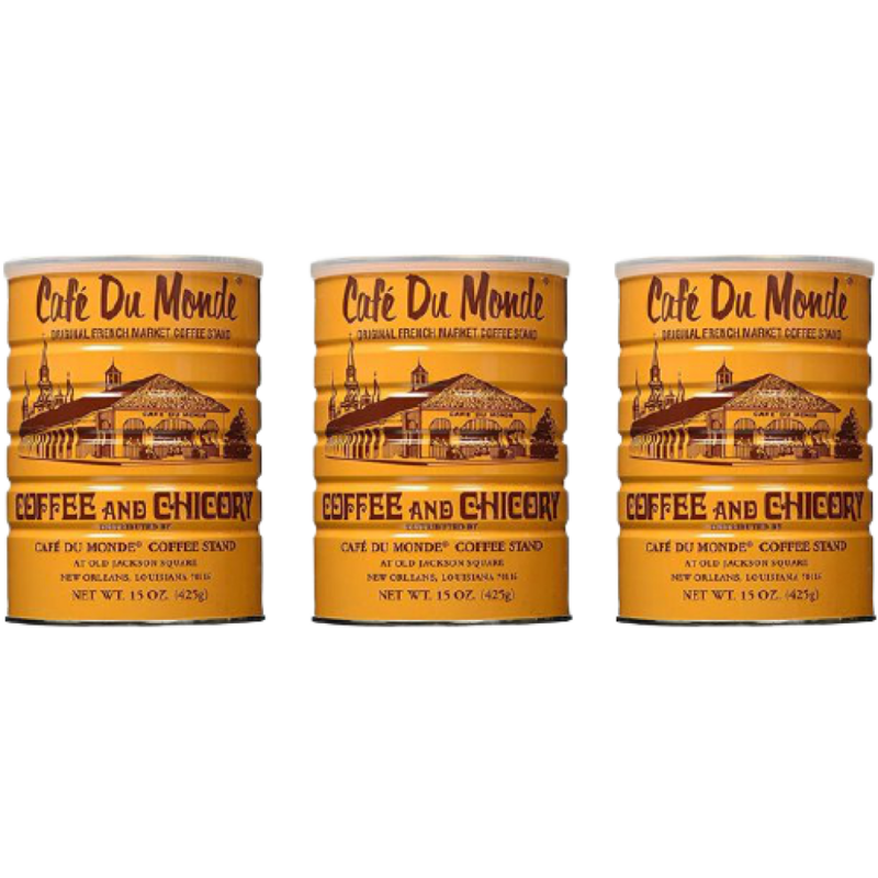 Cafe Du Monde Coffee Chicory, 15 Ounce (Pack of 3)
