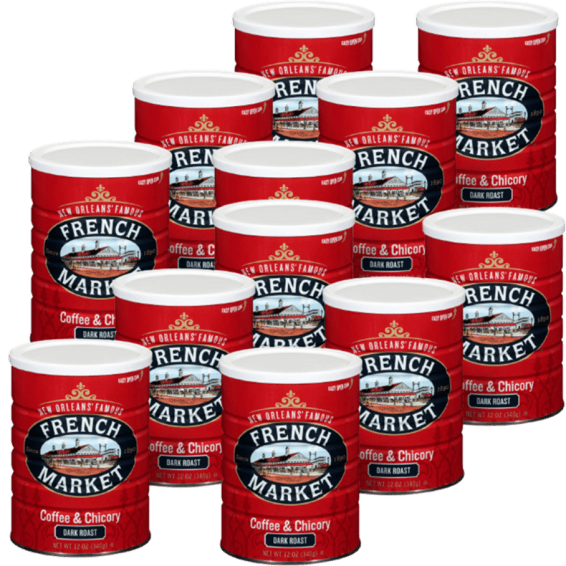French Market Coffee & Chicory — City Roast 12 oz (12 Pack)