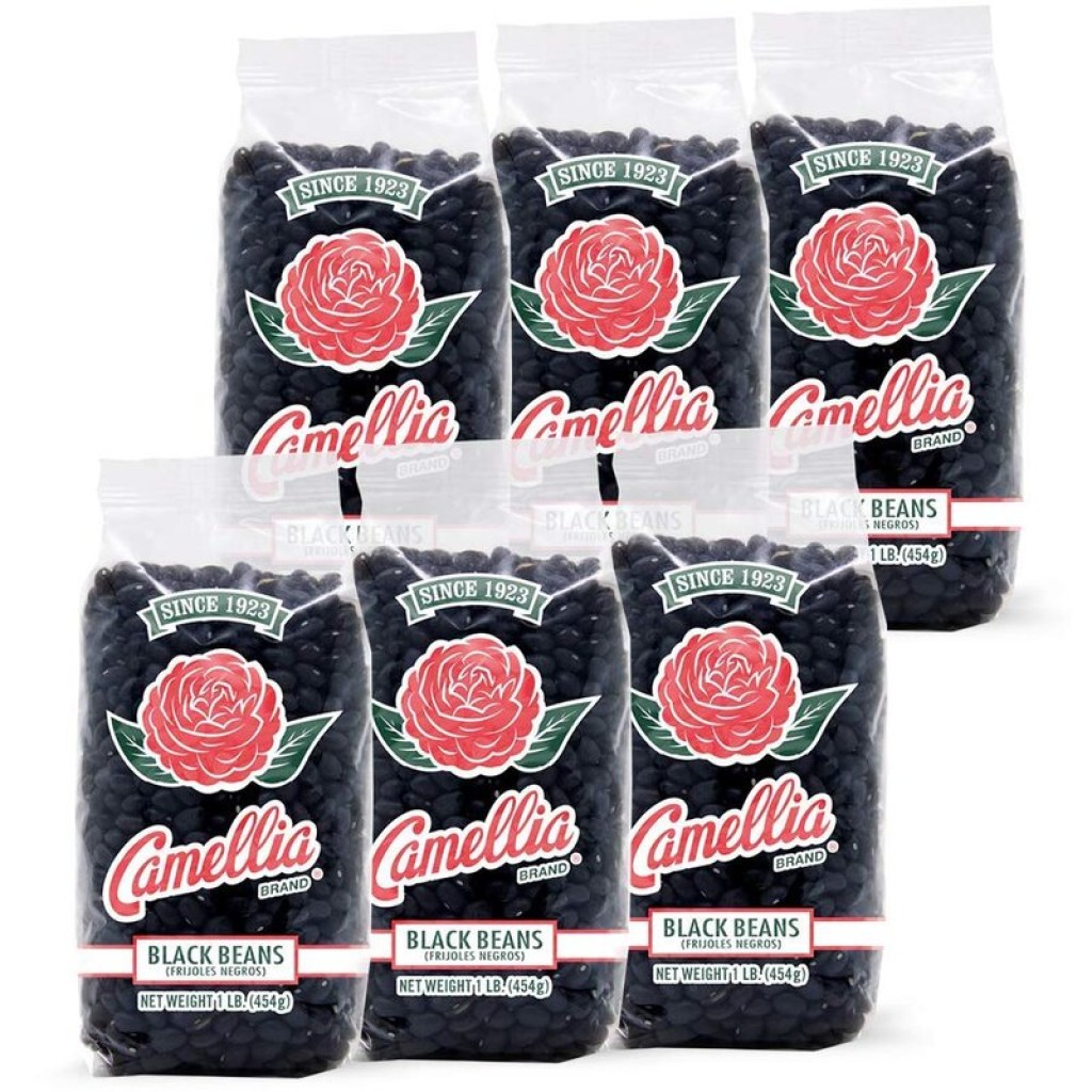 Camellia Dry Black Beans 1 lb - 6 Pack