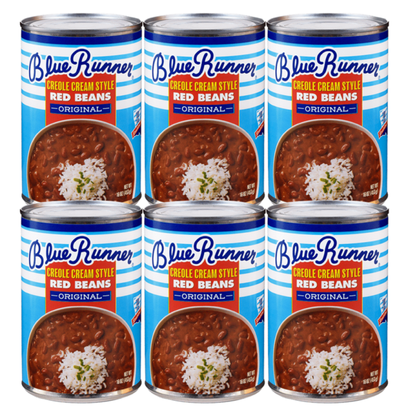 Blue Runner Creole Red Kidney Beans 16 oz - 6 Pack